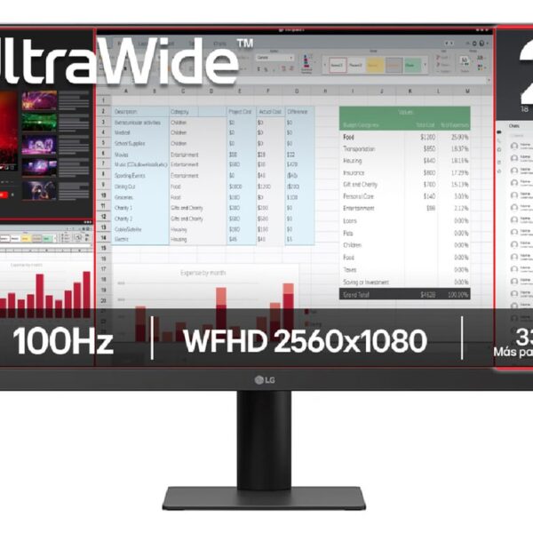 MONITOR LG 29" WFHD (29U511A-B) 100Hz