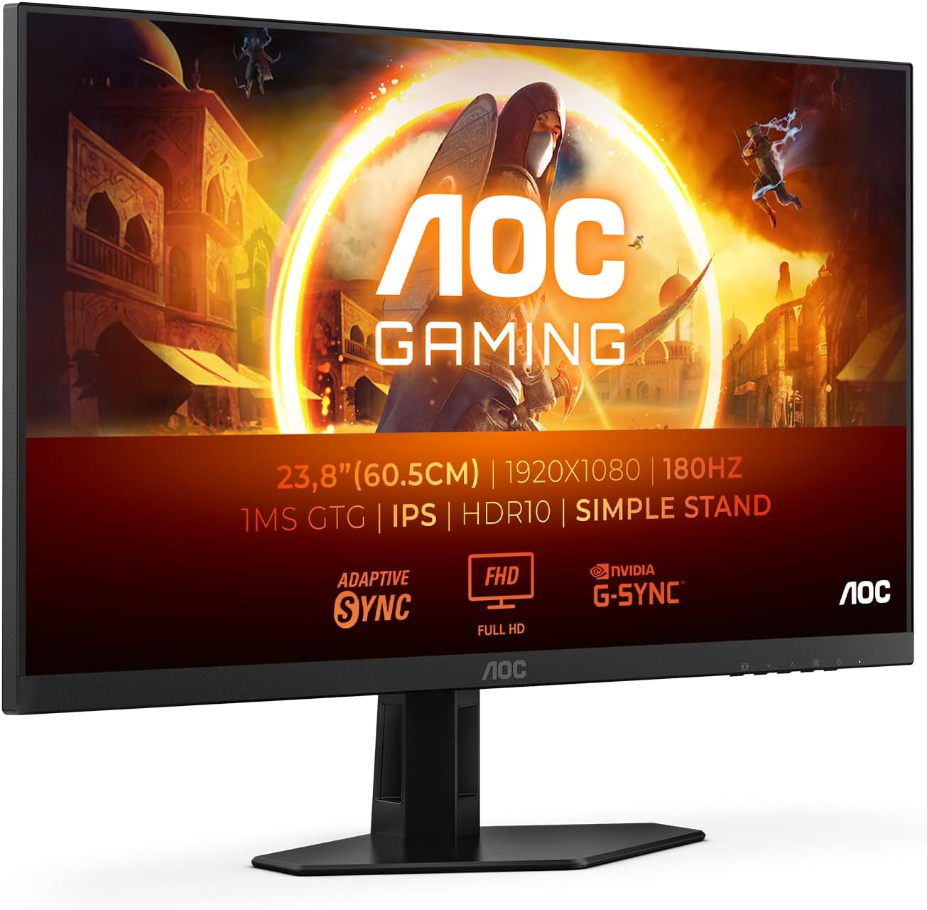 71PI35Tp0YL._AC_SL1500_ MONITOR GAMER OAC 23.8" FHD FAST IPS 180HZ - Imagen 1