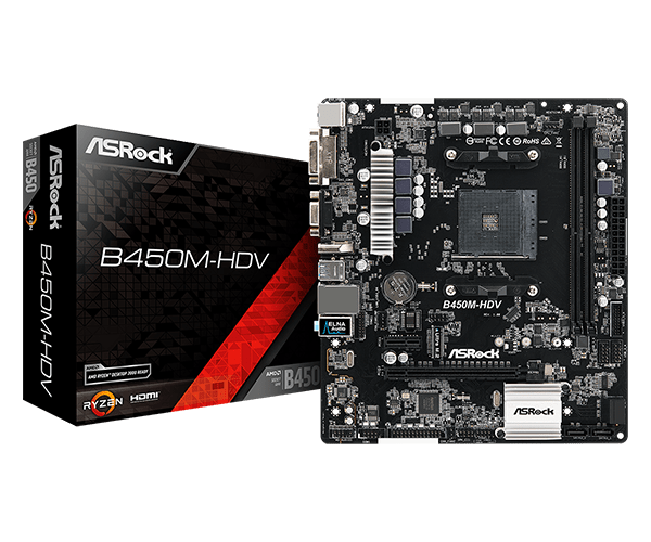 BOARD ASROCK B450M HDV
