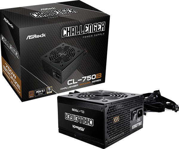 FUENTE ASROCK 750W 80 PLUS BRONCE CHALLENGER