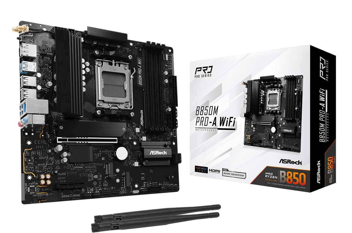B850M Pro-A WiFi(L1) BOARD ASROCK B850M PRO A WIFI AM5 - Imagen 1