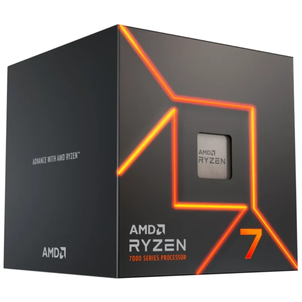 PROCESADOR AMD RYZEN 7 7700 AM5 (3.8GHz-5.3GHz) FAN/VÍDEO