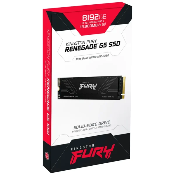 UNIDAD SÓLIDA KINGSTON FURY RENEGADE G5 PCIe 5.0 NVMe M.2 8TB
