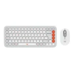 COMBO TECLADO Y MOUSE POP ICON LOGITECH NARANJA
