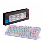 TECLADO REDRAGON KUMARA KR RAINBOW RGB BLANCO/ NEGRO