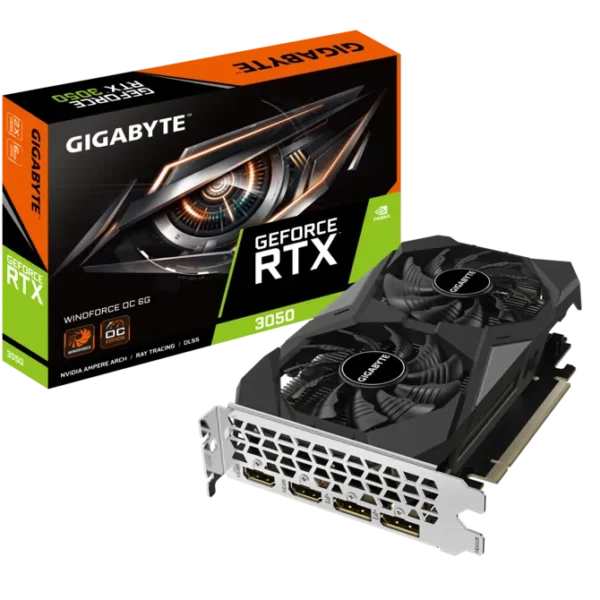 TARJETA DE VIDEO GIGABYTE RTX 3050 WINDFORCE OC DDR6 6GB
