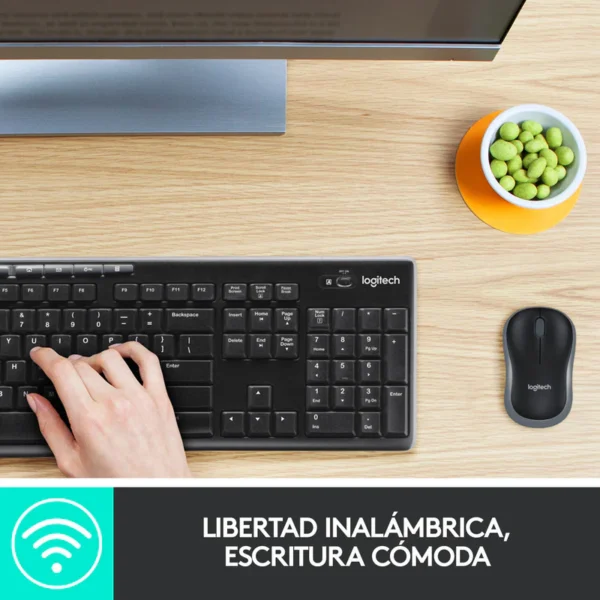 COMBO TECLADO Y MOUSE INALAMBRICO LOGITECH MK270