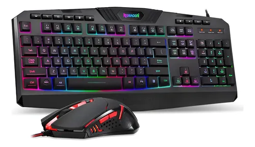 COMBO 2en1 TECLADO + MOUSE RGB REDRAGON (S101-3 SP K503)