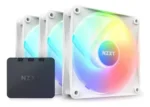 KIT DE VENTILADORES X3 NZXT F120 RGB BLANCO