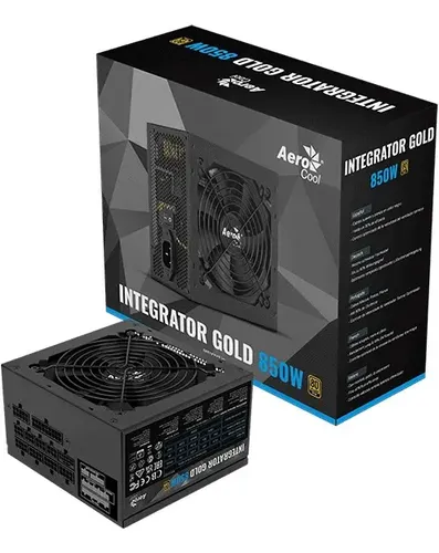 FUENTE AEROCOOL INTEGRATOR 850W 80 PLUS GOLD RGB PCIe 5.0