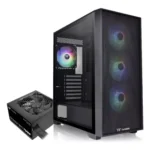 CHASIS THERMALTAKE H390 TG ARGB 4FAN 750W BRONZE NEGRO Y BLANCO