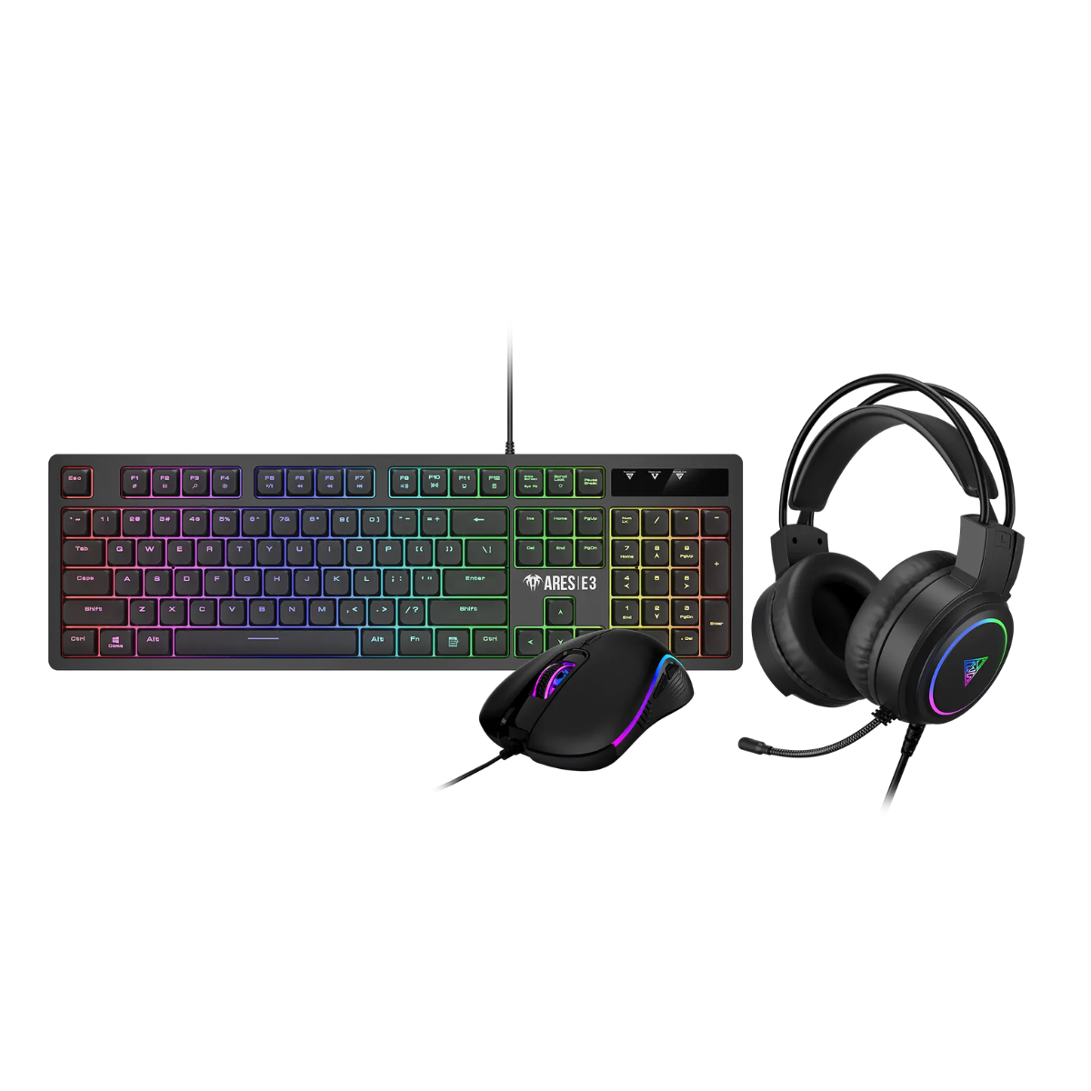 Diseño sin título (6) COMBO TECLADO, MOUSE Y DIADEMA GAMDIAS POSEIDON E2 (INGLES) - Imagen 1