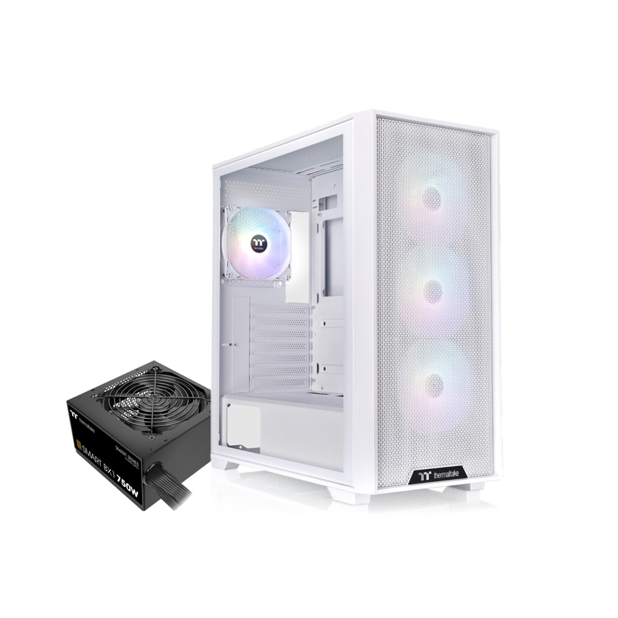 H390 CAJA THERMALTAKE H390 TG ARGB 4FAN 750W BRONZE WHITE - Imagen 1