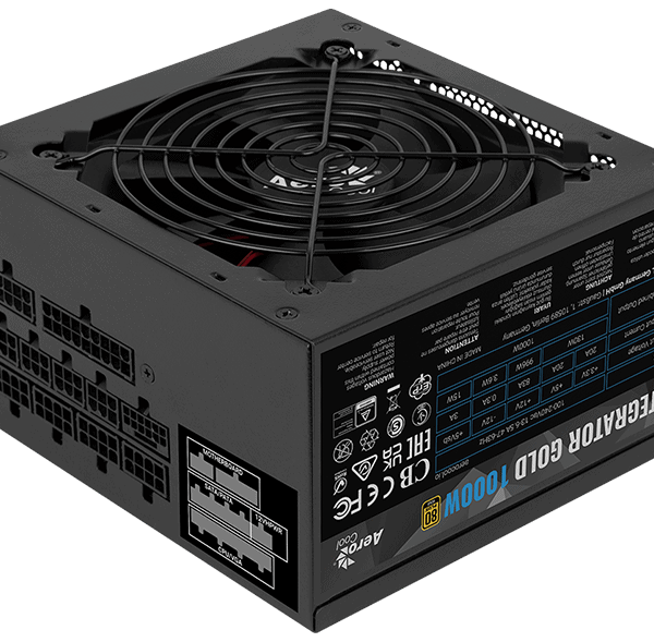 FUENTE DE PODER AEROCOOL 1000W 80 PLUS GOLD FULL MODULAR