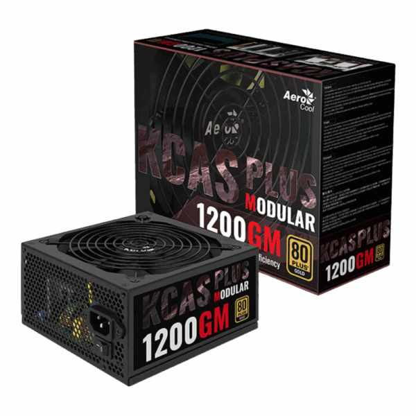 FUENTE AEROCOOL KCAS PLUS 1200W 80 PLUS GOLD MODULAR
