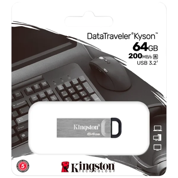 MEMORIA USB KINGSTON DATATRAVELER KYSON 64GB 3.2