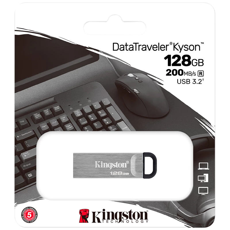 Product_20221013184802594705650.BOX-DT-KYSON-128GB MEMORIA USB KINGSTON DATATRAVELER KYSON 128GB - Imagen 1