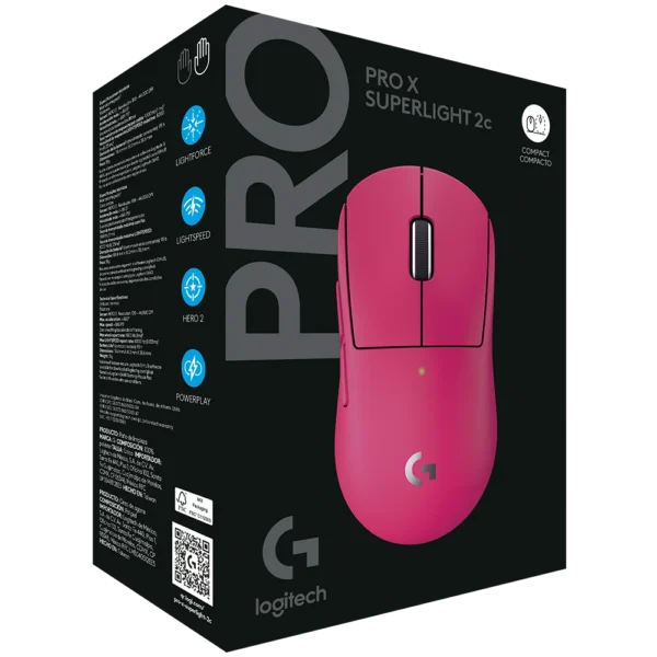 MOUSE GAMER LOGITECH PRO X SUPERLIGHT 2 BLANCO/ ROSA/ NEGRO