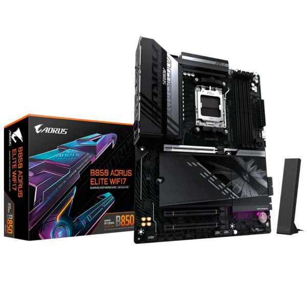BOARD GIGABYTE B850 AORUS ELITE WIFI7 NEGRA AM5
