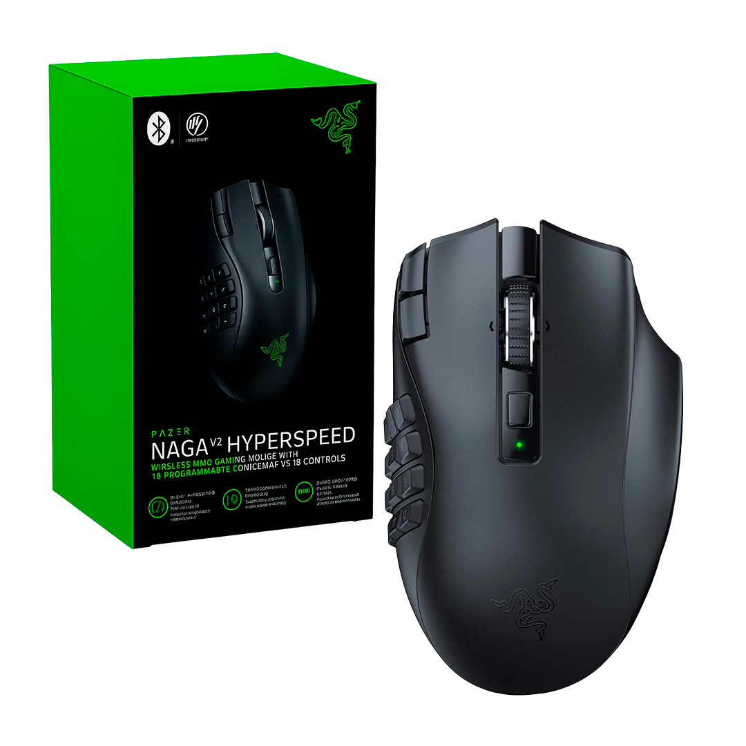RAZER_NAGA_V2_1 MOUSE RAZER NAGA V2 HYPERSPEED ERGONOMICO - Imagen 1