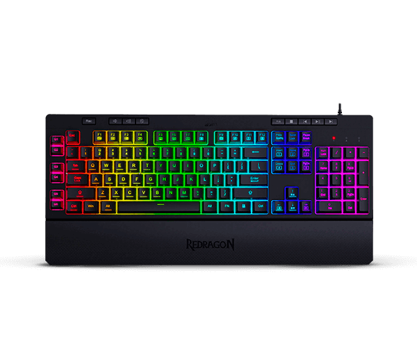 TECLADO REDRAGON SHIVA RGB (K512W) BLANCO/ NEGRO