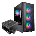 CHASIS THERMALTAKE S200 TG ARGB 4FAN 650W BRONZE NEGRO