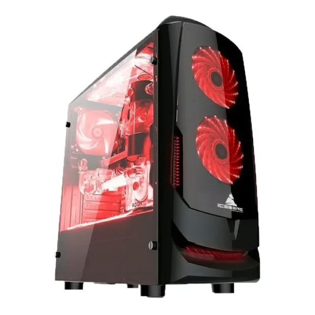 gate9-01 CAJA ICEBERG GATE 9 NEGRA 3 VENTILADORES - Imagen 1