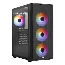 CAJA AEROCOOL DESIGNER ATX 4 FANS ARGB V. TEMPLADO