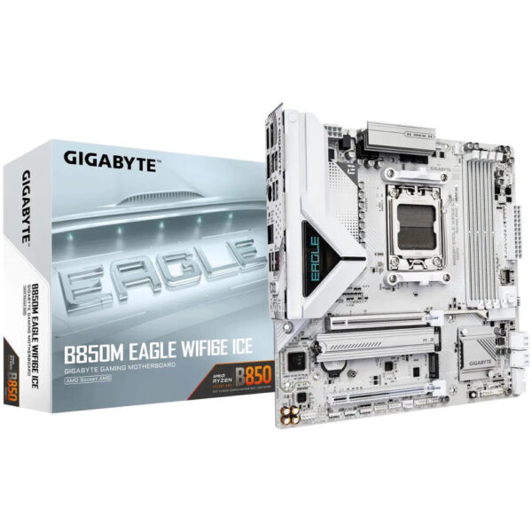 BOARD GIGABYTE B850M- EAGLE WIFI6E ICE BLANCA