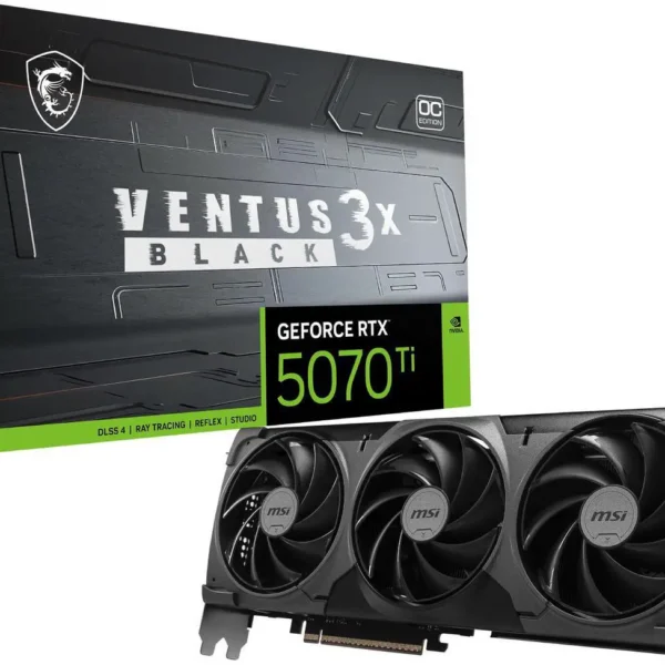 TARJETA GRAFICA MSI RTX 5070TI VENTUS 3X BLACK