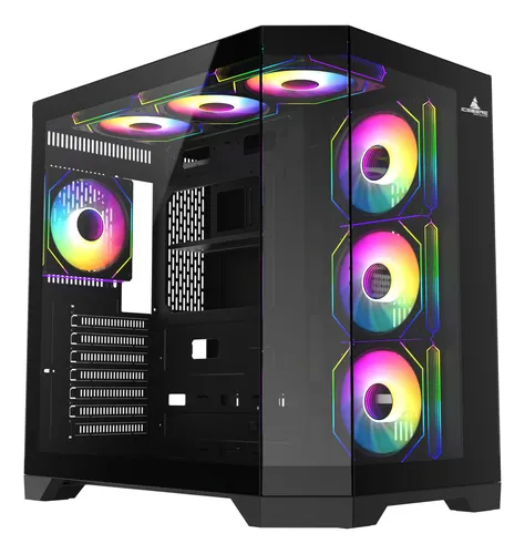 CAJA ATX ICEBERG CRYSTAL EDGE NEGRA