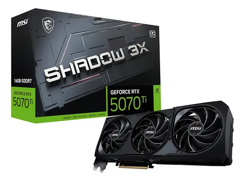 D_NQ_NP_867165-MLA99961968569_112025-O TARJETA DE VIDEO MSI SHADOW 3X RTX 5070TI 16GB - Imagen 1