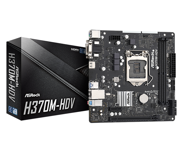BOARD ASROCK H370M HDV DDR4 LGA 1151