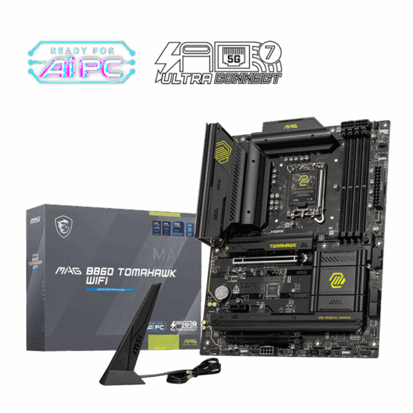 BOARD MSI MAG B860 TOMAHAWK WIFI DDR5 LGA 1851 CORE ULTRA