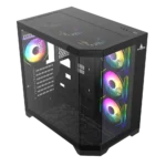 CHASIS ATX ICEBERG CRYSTAL EDGE NEGRA - Imagen 3