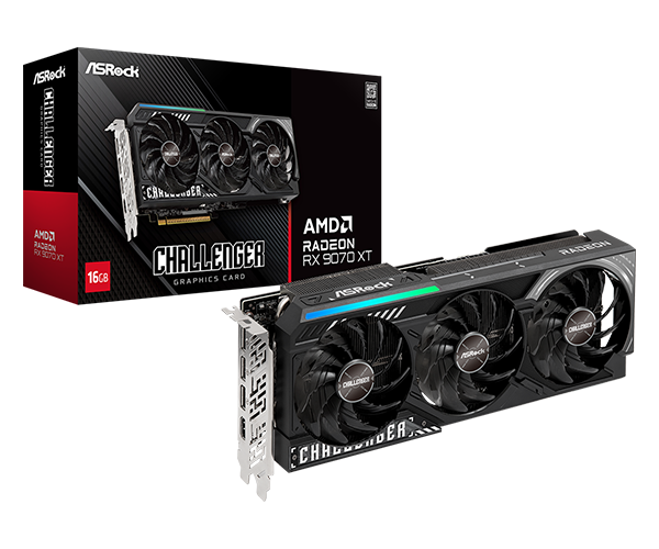 TARJETA DE VIDEO ASROCK CHALLENGER RX 9070XT 16GB