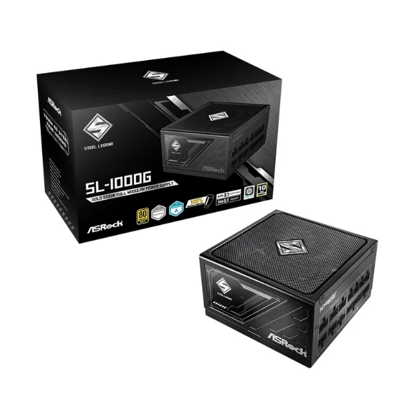 FUENTE DE PODER ASROCK 1000W GOLD STEEL LEGEND FULL MODULAR