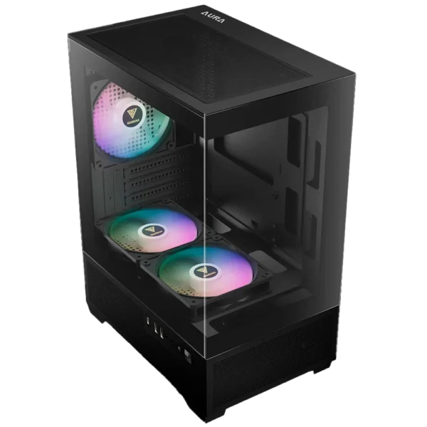 CHASIS GAMDIAS AURA GC9M ELITE RGB + FUENTE GAMDIAS 650W 80 PLUS BRONZE