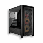 CHASIS MID-TOWER  CORSAIR 4000D FRAME RS ARGB BLANCO Y NEGRO