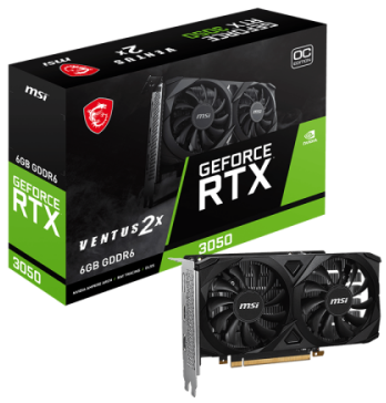 TARJETA DE VIDEO MSI RTX 3050 VENTUS 2X 6G OC (USADA)