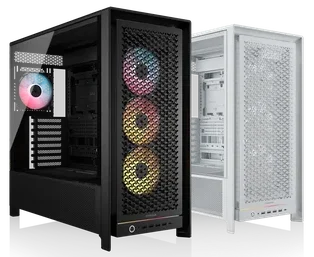 CHASIS MID-TOWER CORSAIR FRAME 5000D RS ARGB NEGRO Y BLANCO