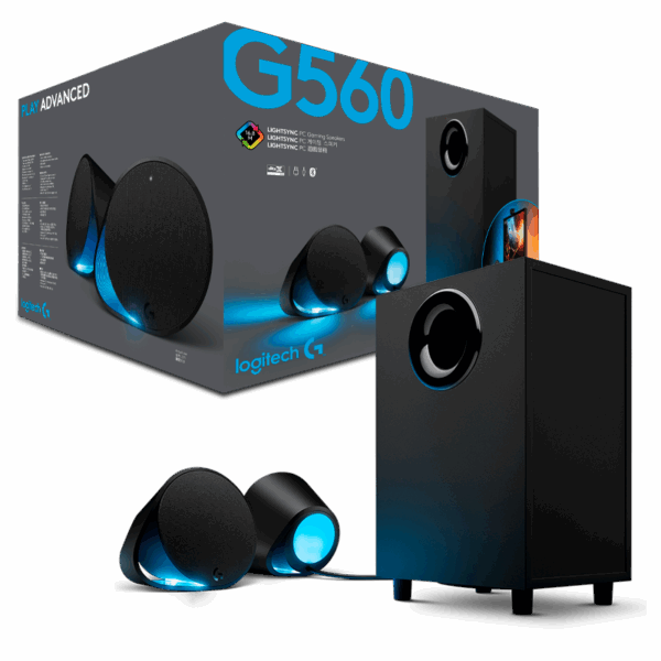 ALTAVOCES SUBWOOFER LOGITECH G560 BLUETOOTH 120W / 240W RGB
