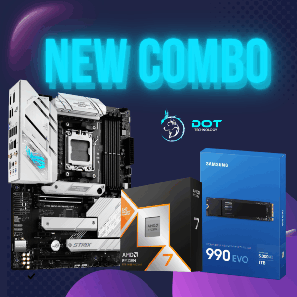 COMBO BOARD B650-A + RYZEN 7 9850X3D + DISCO M.2 1TB