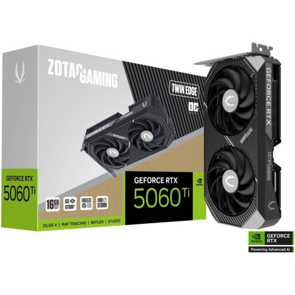 TARJETA DE VIDEO ZOTAC RTX 5060TI 16GB TWIN EDGE OC