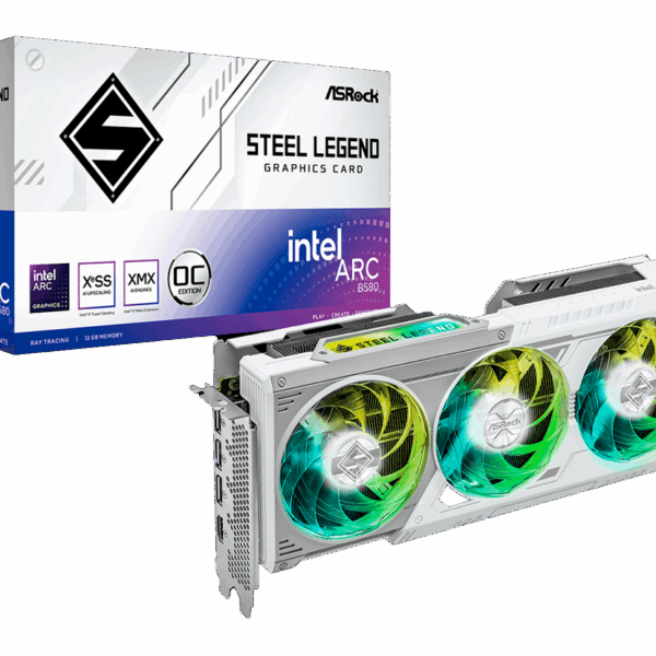 TARJETA DE VIDEO ASROCK STEEL LEGEND INTEL ARC B580 12GB