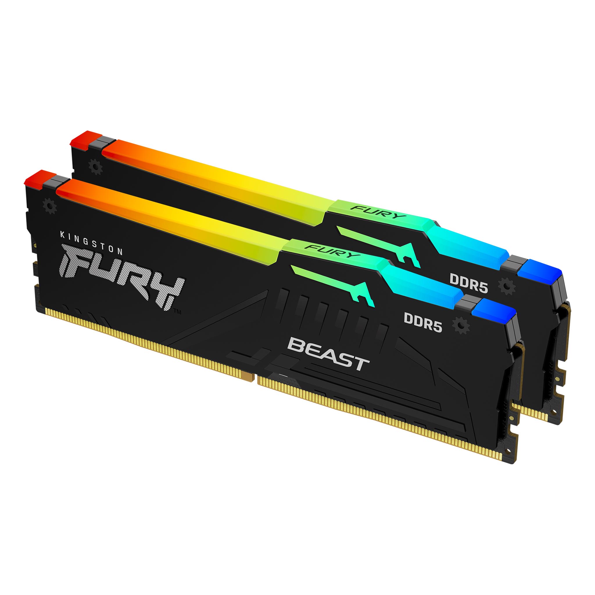 FURY_Beast_RGB_DDR5_2_angle-zm-lg KIT 64GB (32X2) 5600MHZ KINGSTON FURY RGB DDR5 - Imagen 1