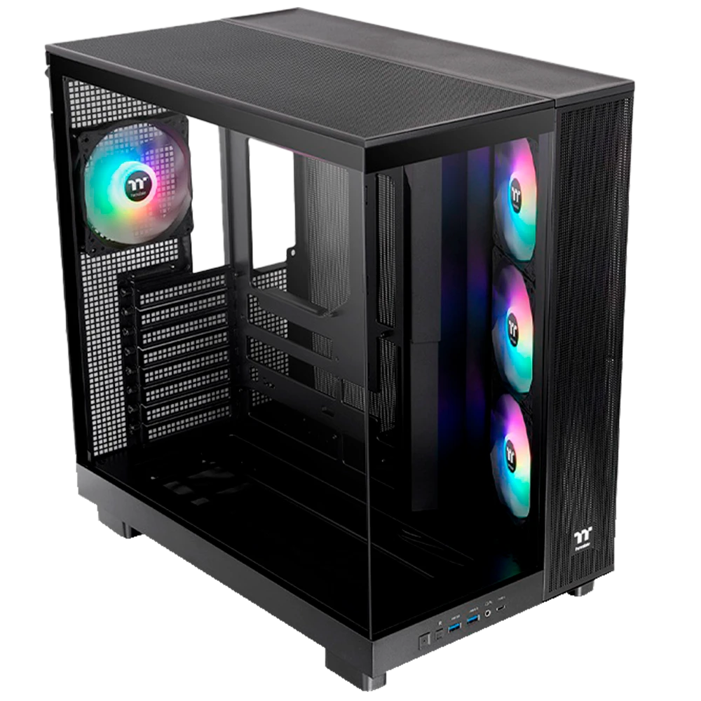 Product_202508121144221472827211.PNG CHASIS MID-TOWER THERMALTAKE VIEW 380 XL TG NEGRO - Imagen 1
