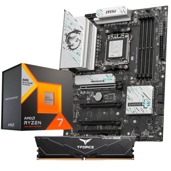 COMBO BOARD MSI B850 + RYZEN 7 7800X3D + RAM 16GB 6000MHZ