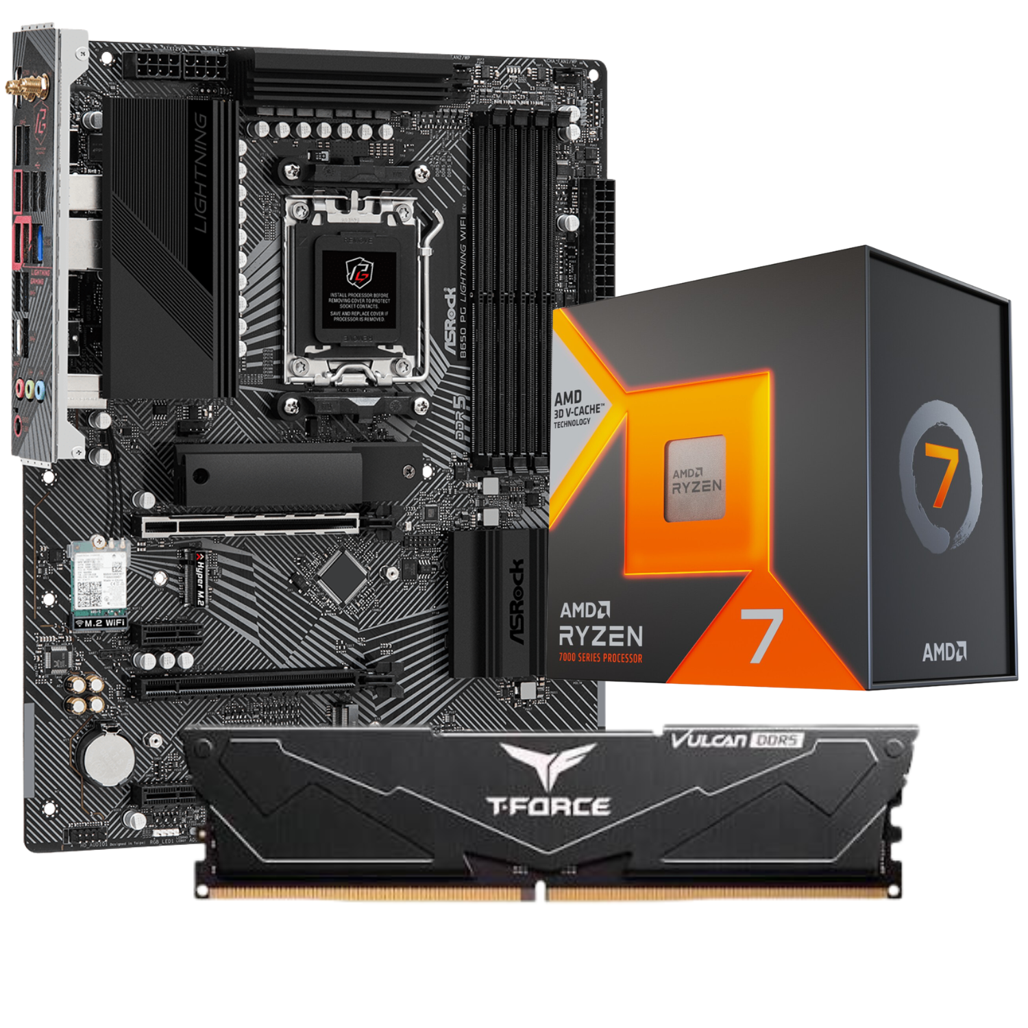 Diseño sin título (2) COMBO BOARD ASROCK B650M + RYZEN 7 7800X3D + RAM 16GB 6000MHZ - Imagen 1