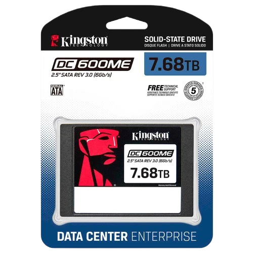 SSD SERVIDOR KINGSTON DC600M 7.68TB 2.5" SATA
